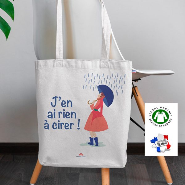 sac cabas tote-bag bio pluie